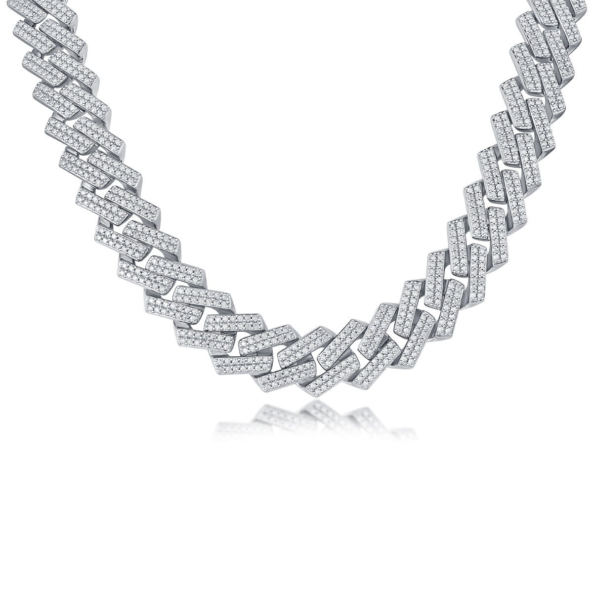 Moissanite Necklace – Lab-Created Gem Sterling Silver S925