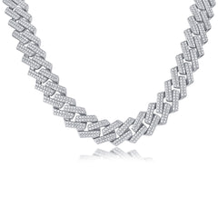 Moissanite Necklace – Lab-Created Gem Sterling Silver S925