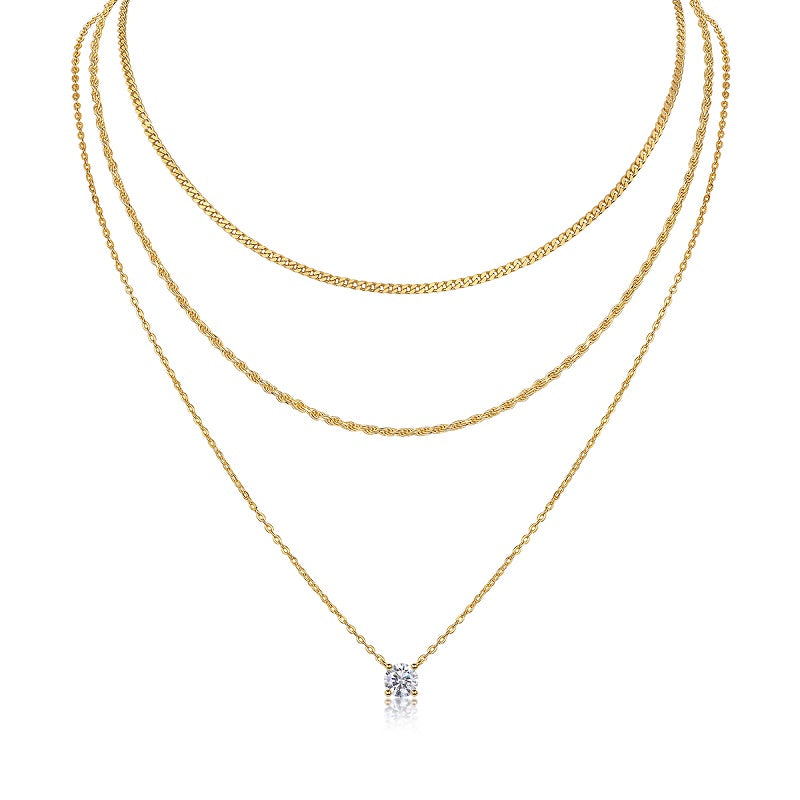 Moissanite Pendant – 1ct DEW Lab-Created S925 Gold Plated